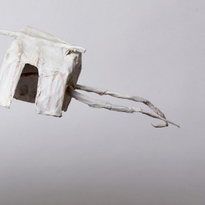 Dorf, Seidenpapier, Gerso, Draht, 100 cm, 2019